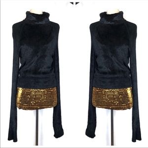 Alaia extra long sleeve sweater